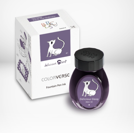 Colorverse Joy in the Ordinary Delicious Sleep fountain pen ink bottle and box