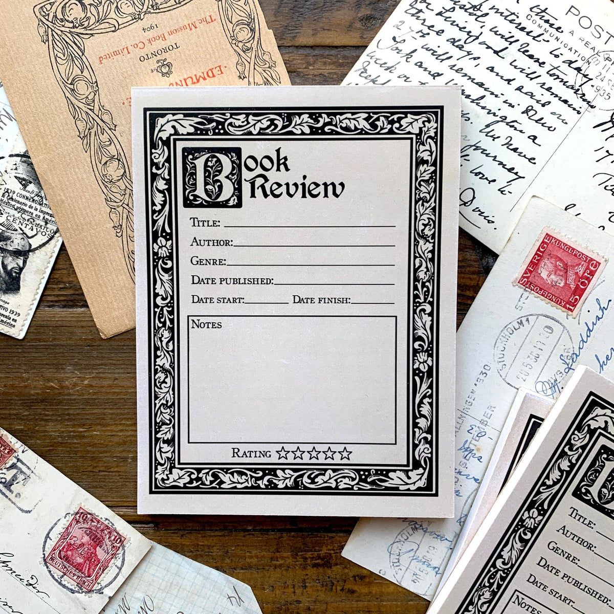 The Creeping Moon Book Review Notepad