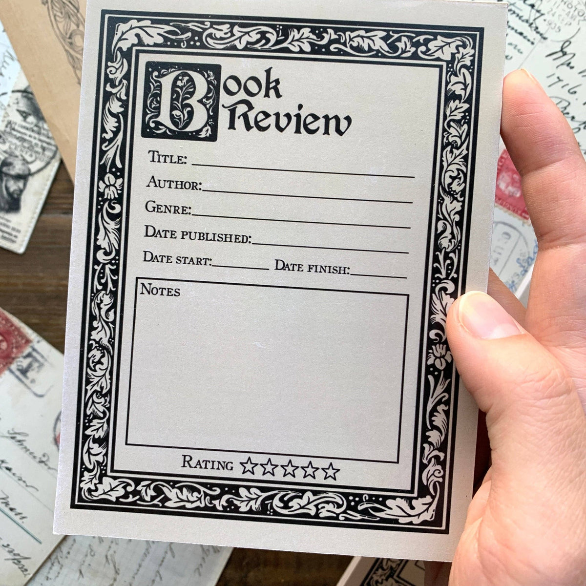 The Creeping Moon Book Review Notepad, additional product view