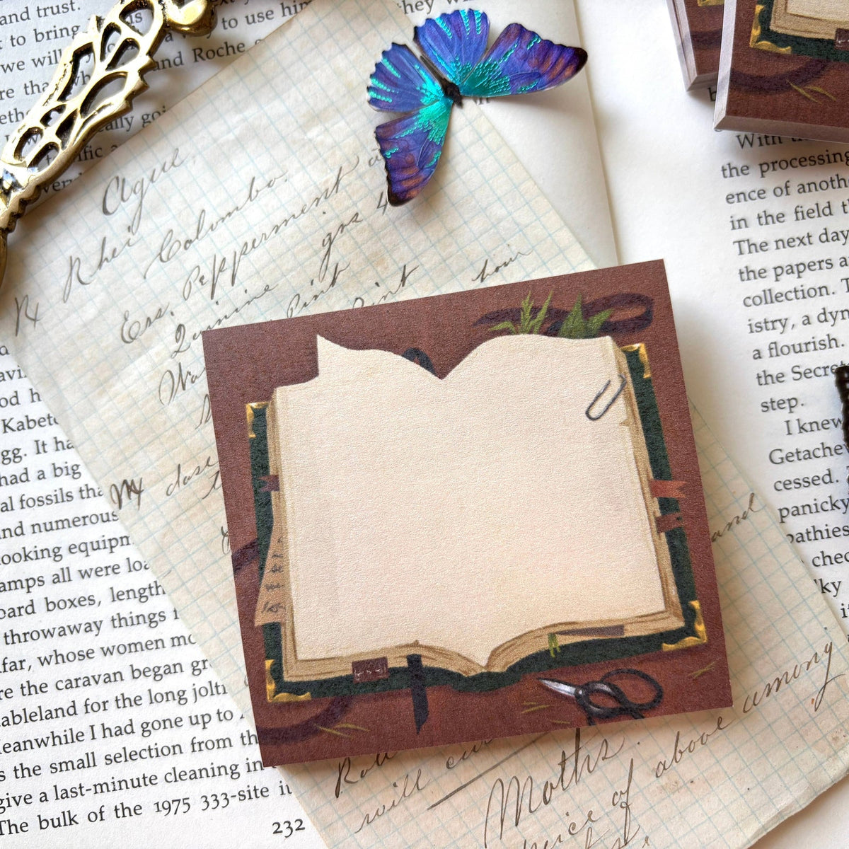 The Creeping Moon Botanist’s Book sticky notes, additional product view