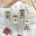 The Creeping Moon brass page markers, set of four