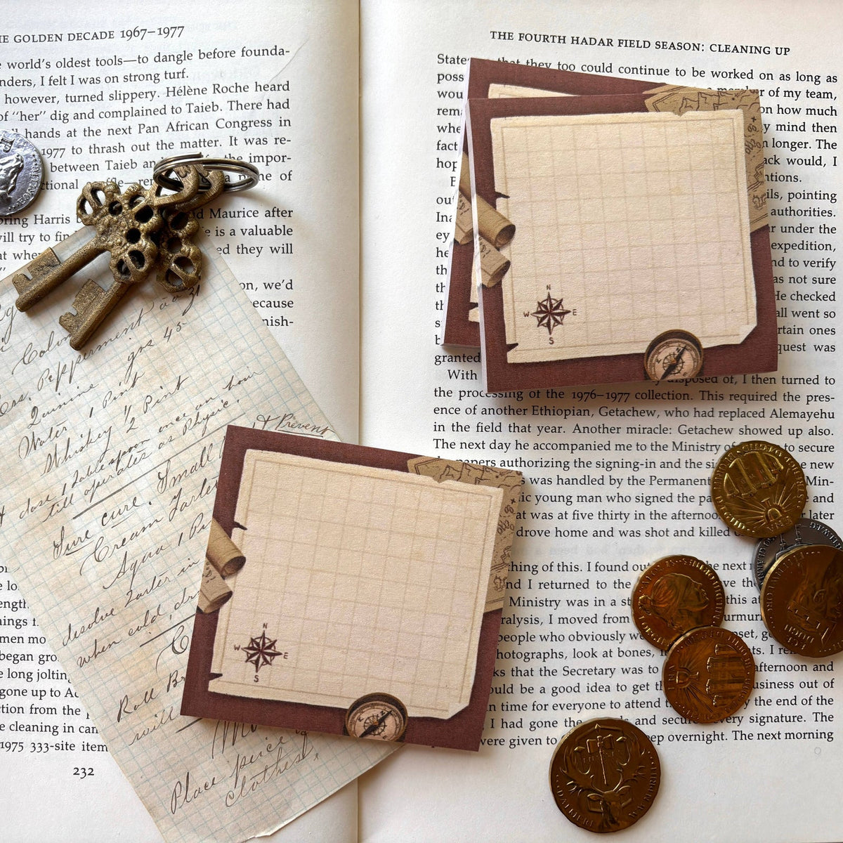 The Creeping Moon Cartographer’s Map sticky notes