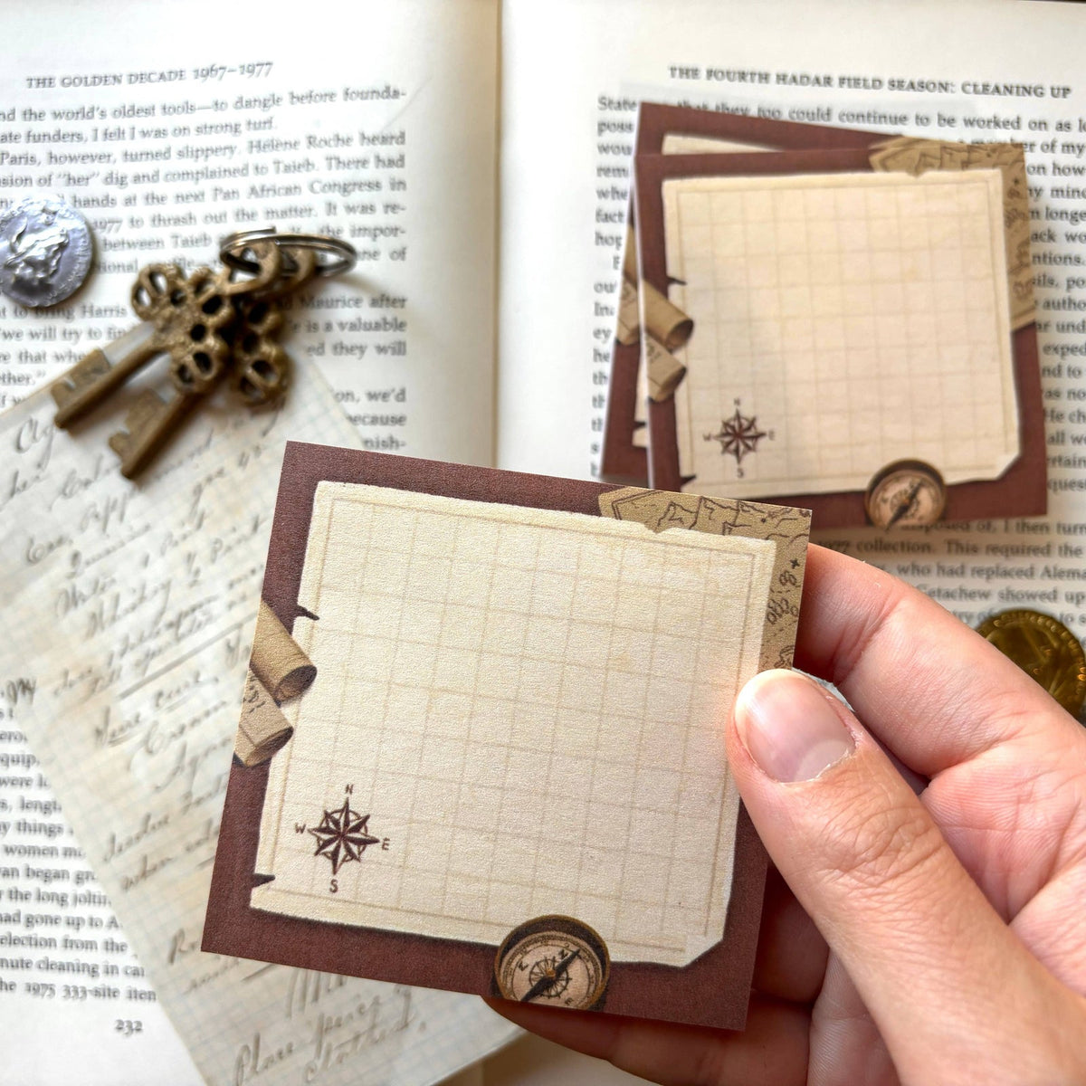 The Creeping Moon Cartographer’s Map sticky notes, additional product view