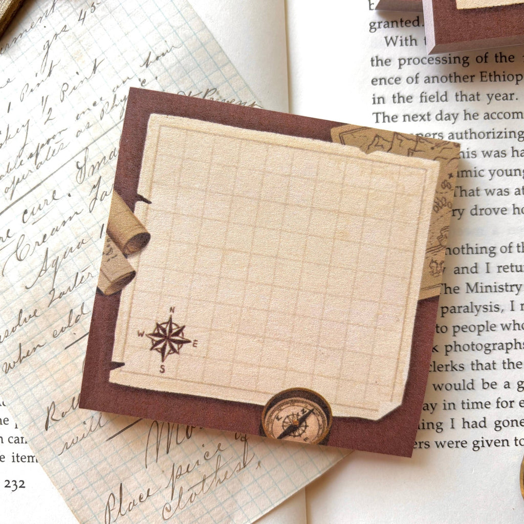 The Creeping Moon Cartographer’s Map sticky notes, detail view