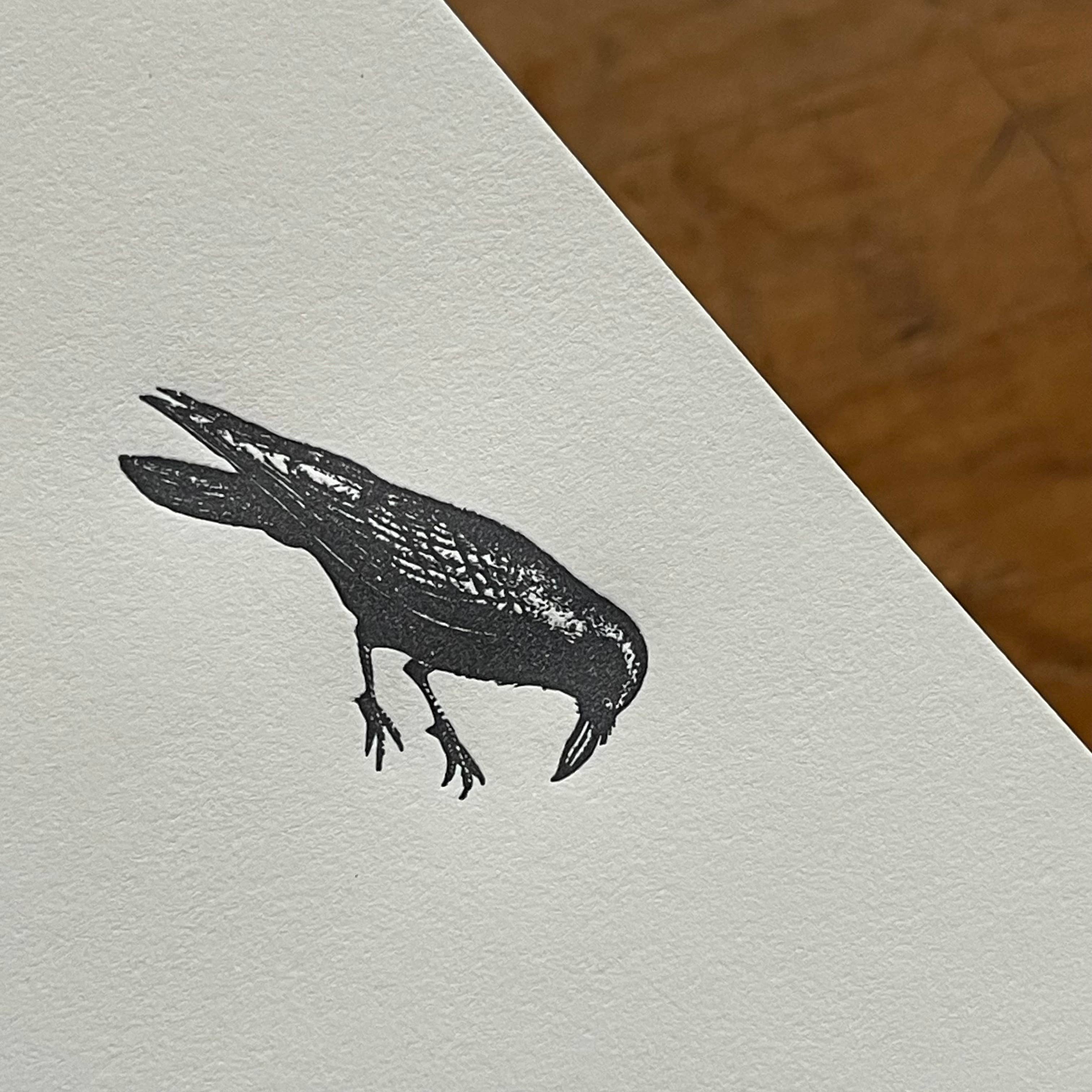 Somersault Letterpress — Crow Personal Stationery Set