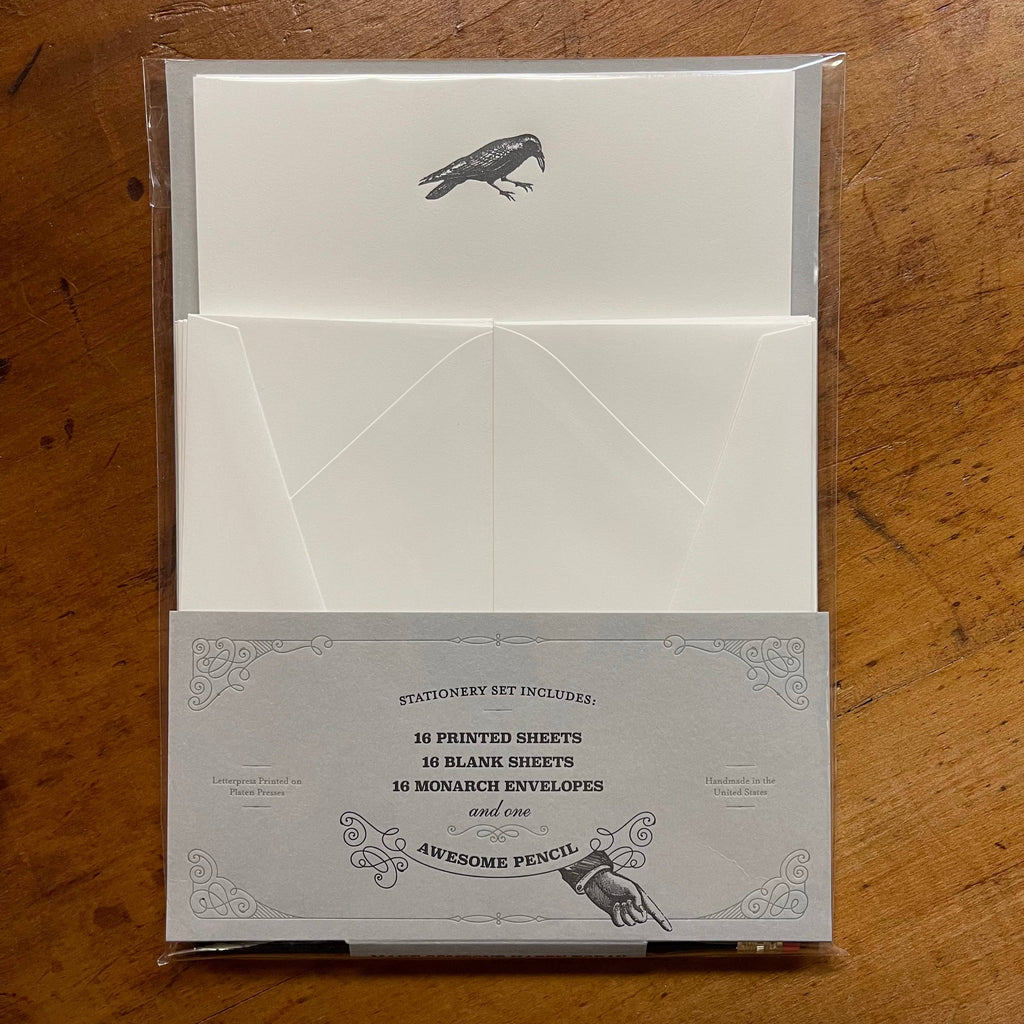 Somersault Letterpress — Crow Personal Stationery Set