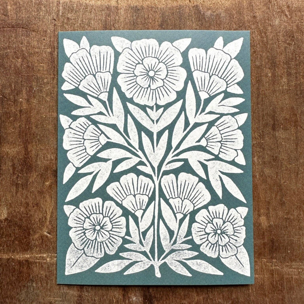 Katharine Watson Botanical Kraft Blank Greeting Cards — Set of Six