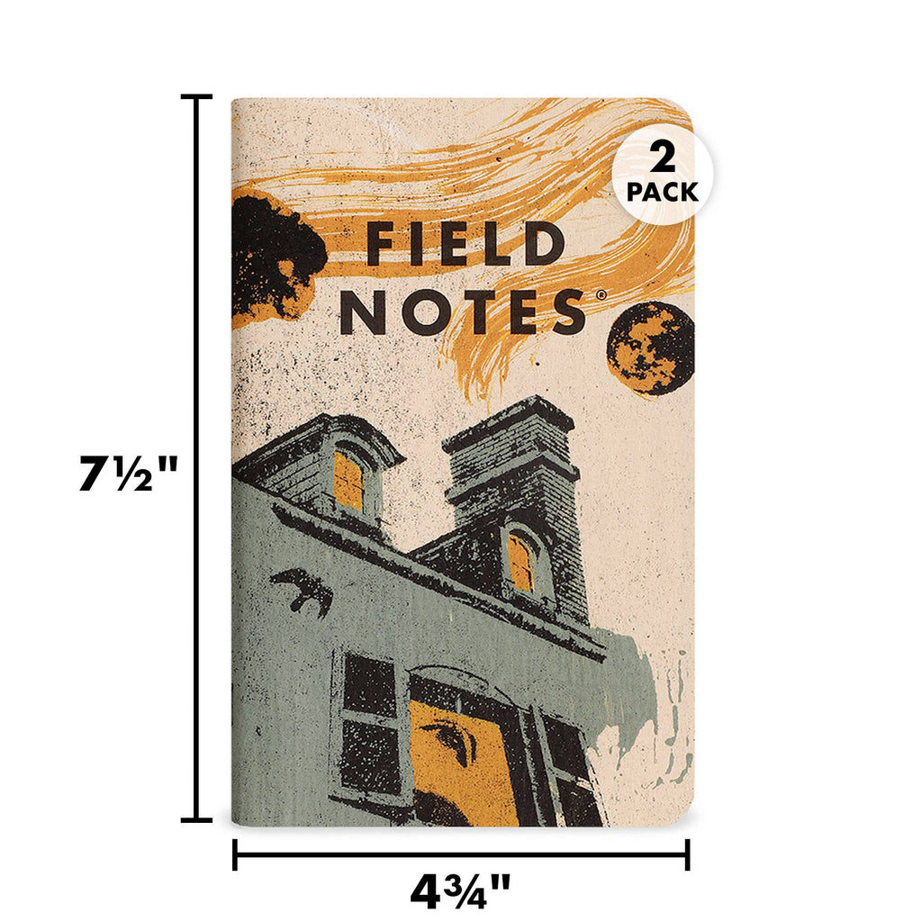 Field Notes Hunter’s Moon two-pack showing its 4¾ by 7½-inch dimensions