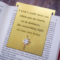 Hafiz of Shiraz Quote Brass Bookmark