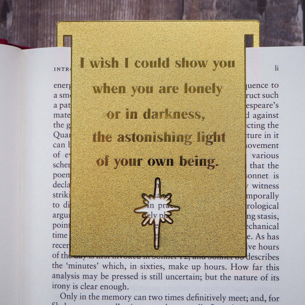 Hafiz of Shiraz Quote Brass Bookmark