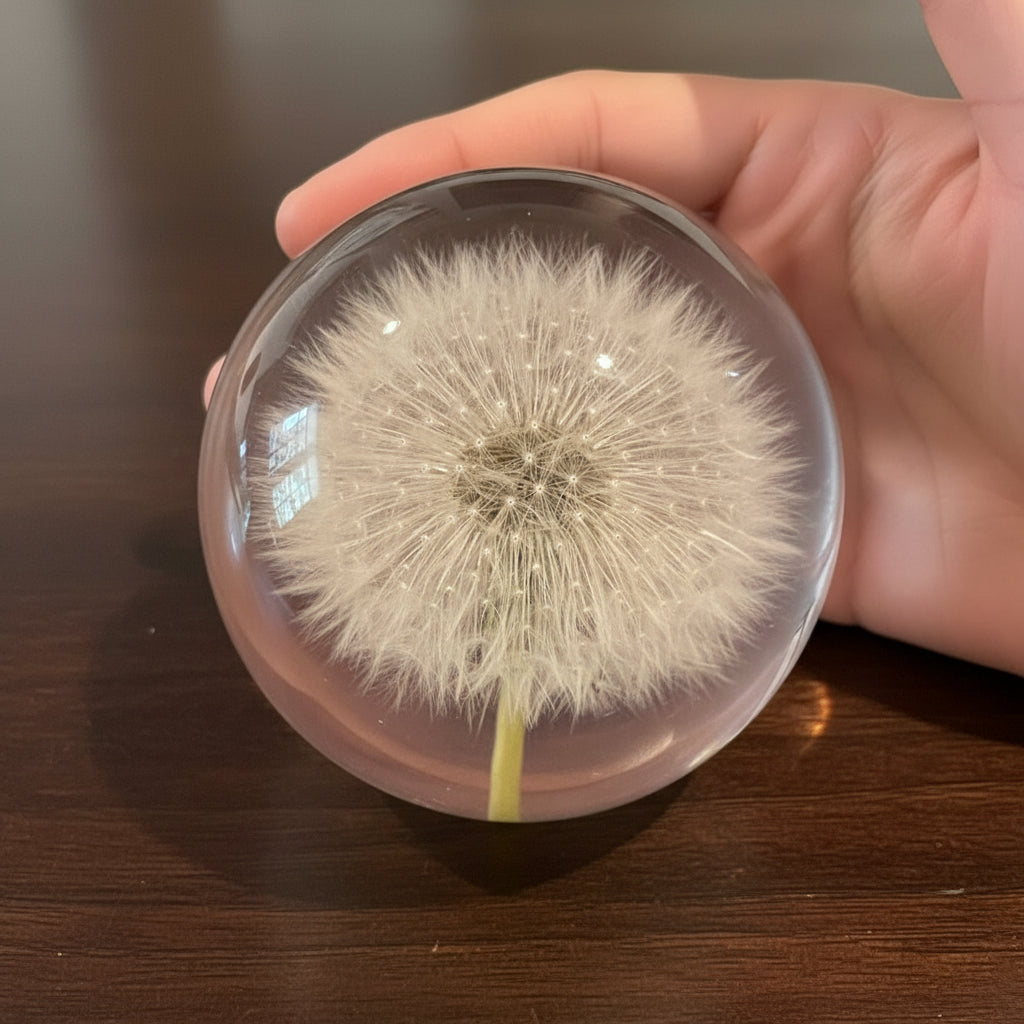 Hafod Grange Dandelion Botanical Paperweight