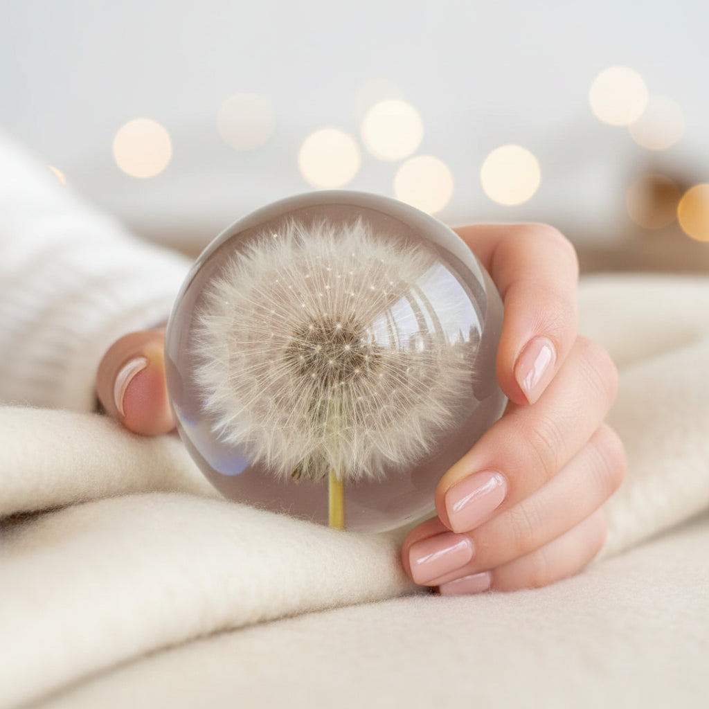 Hafod Grange Dandelion Botanical Paperweight