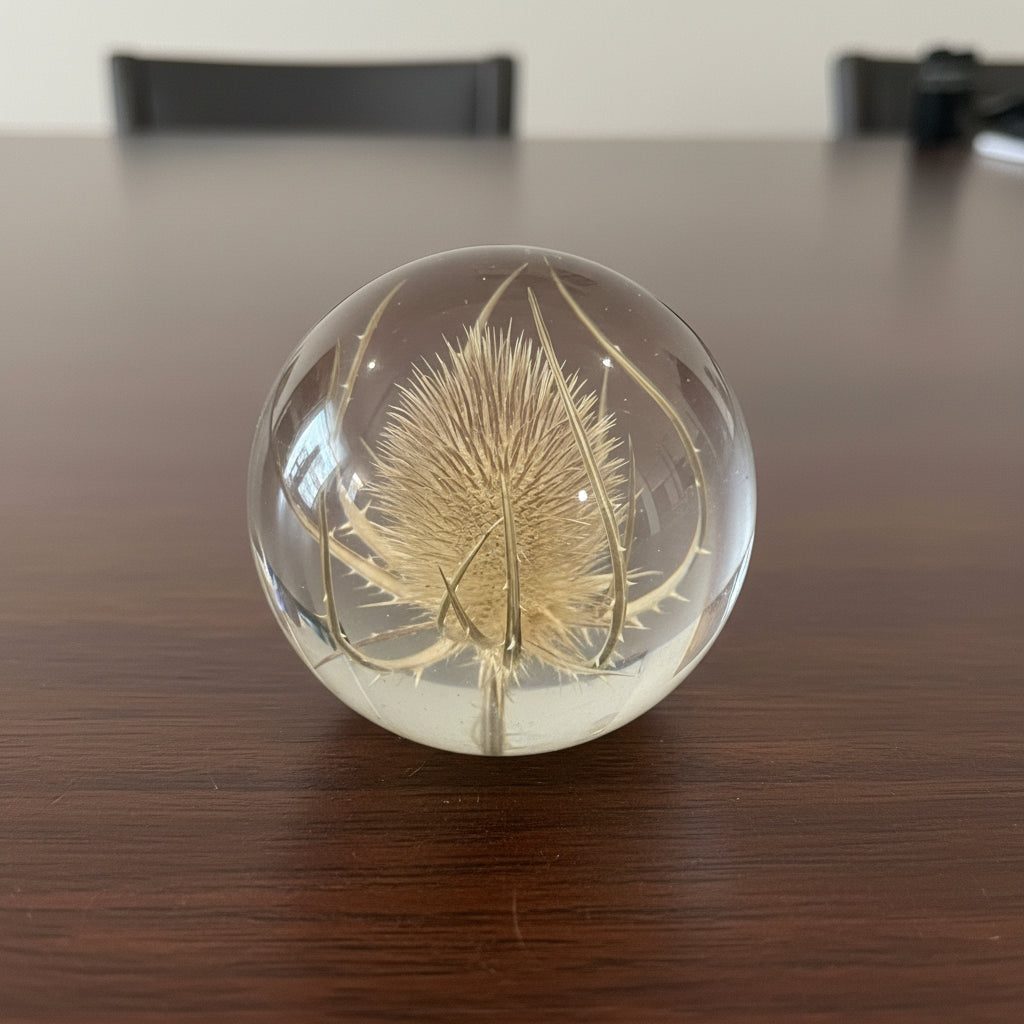 Hafod Grange Teasel Botanical Paperweight