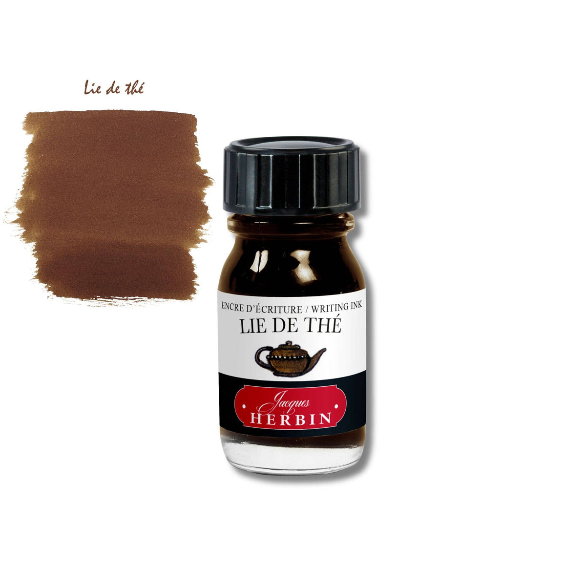 J. Herbin Lie de Thé fountain pen ink in 10 mL bottle
