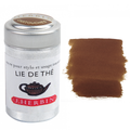 J. Herbin Lie de Thé brown fountain pen ink cartridges in a metal tin, pack of 6