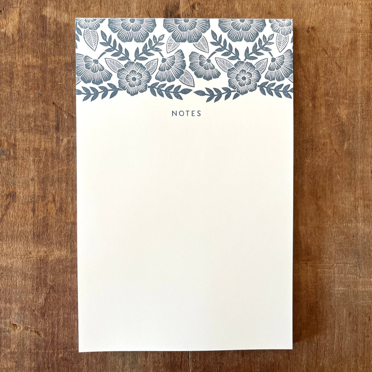 Katharine Watson Floral Header Notepad with cream writing paper
