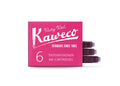 Open box of six Kaweco Ruby Red fountain pen ink cartridges