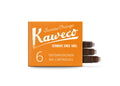Open box of six Kaweco Sunrise Orange fountain pen ink cartridges