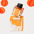 Laban Greek Mythology Apollo Orange fountain pen ink in 50 mL glass bottle with illustrated box