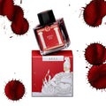 Laban Greek Mythology Ares Red fountain pen ink bottle and swatch