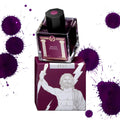 Laban Greek Mythology Zeus Purple fountain pen ink bottle and swatch