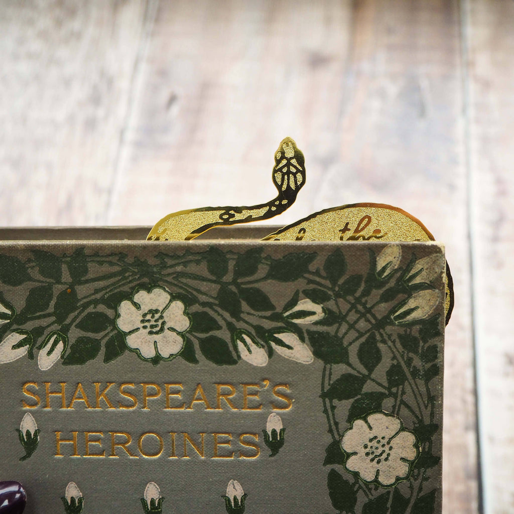 Lady Macbeth Serpent Brass Bookmark