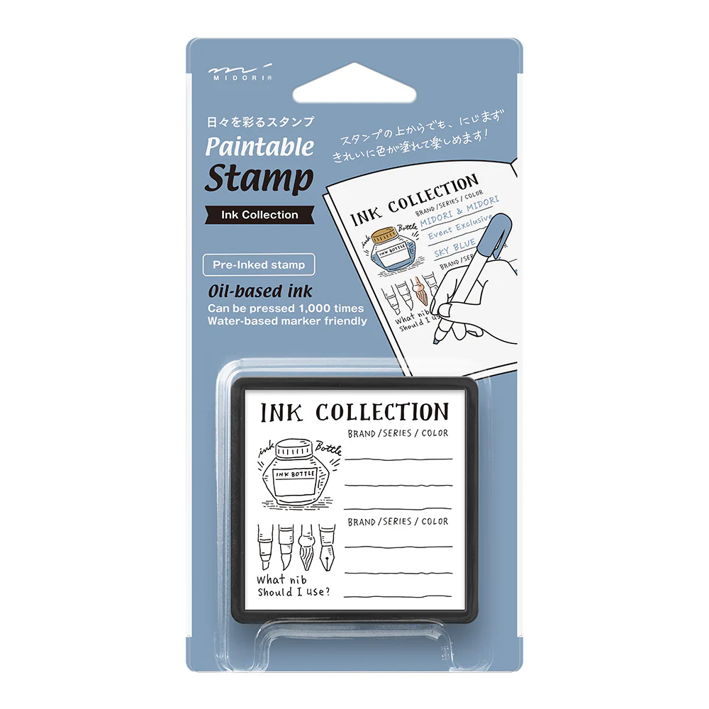 Midori Paintable Pre-Inked Stamp Ink Collection A in retail packaging