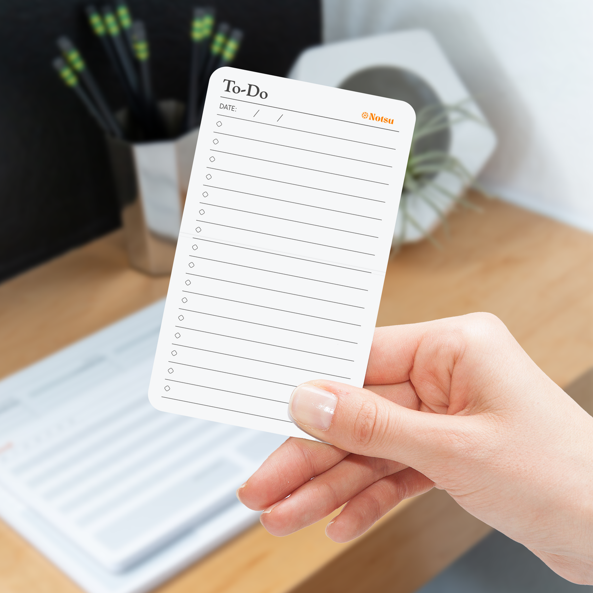 Notsu To-Do note card showing structured task layout