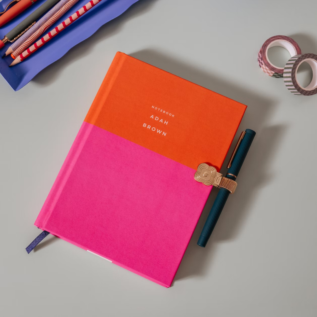 Papier Flower pen clip, metal detail