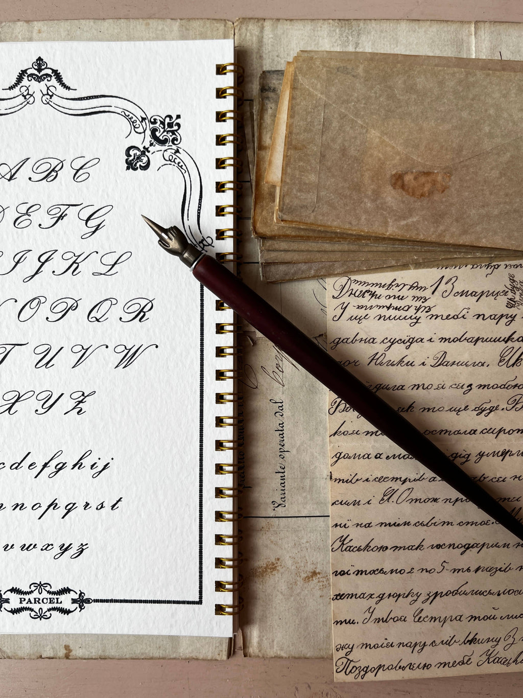 Additional view of the Parcel Calligraphy Notebook