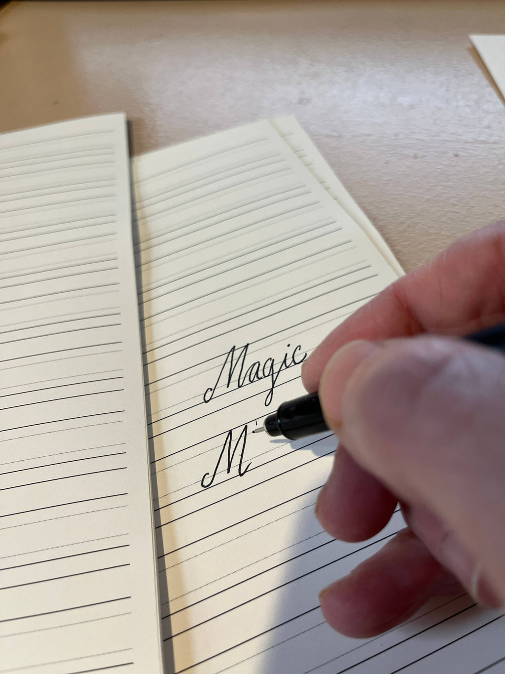 Additional product detail of the Parcel Calligraphy Notebook
