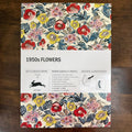 PEPIN 1950s Flowers Gift & Creative Paper Book front cover with colorful mid-century floral pattern