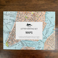 PEPIN Maps Letter Writing Set closed box with vintage Manhattan map design