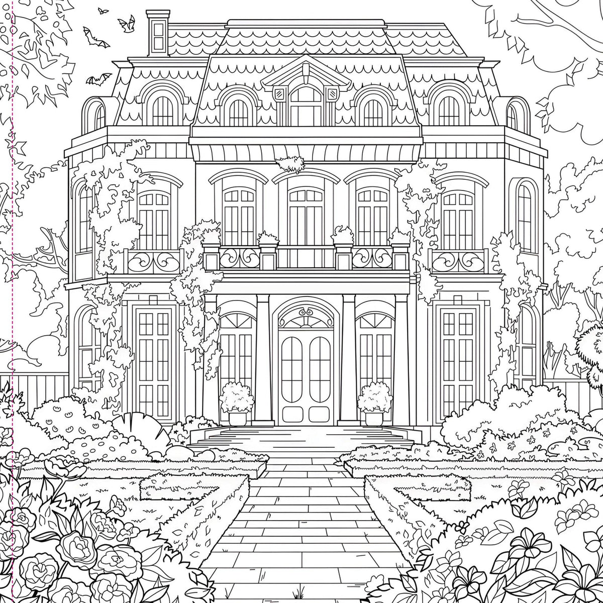Goth Garden coloring book, additional interior design