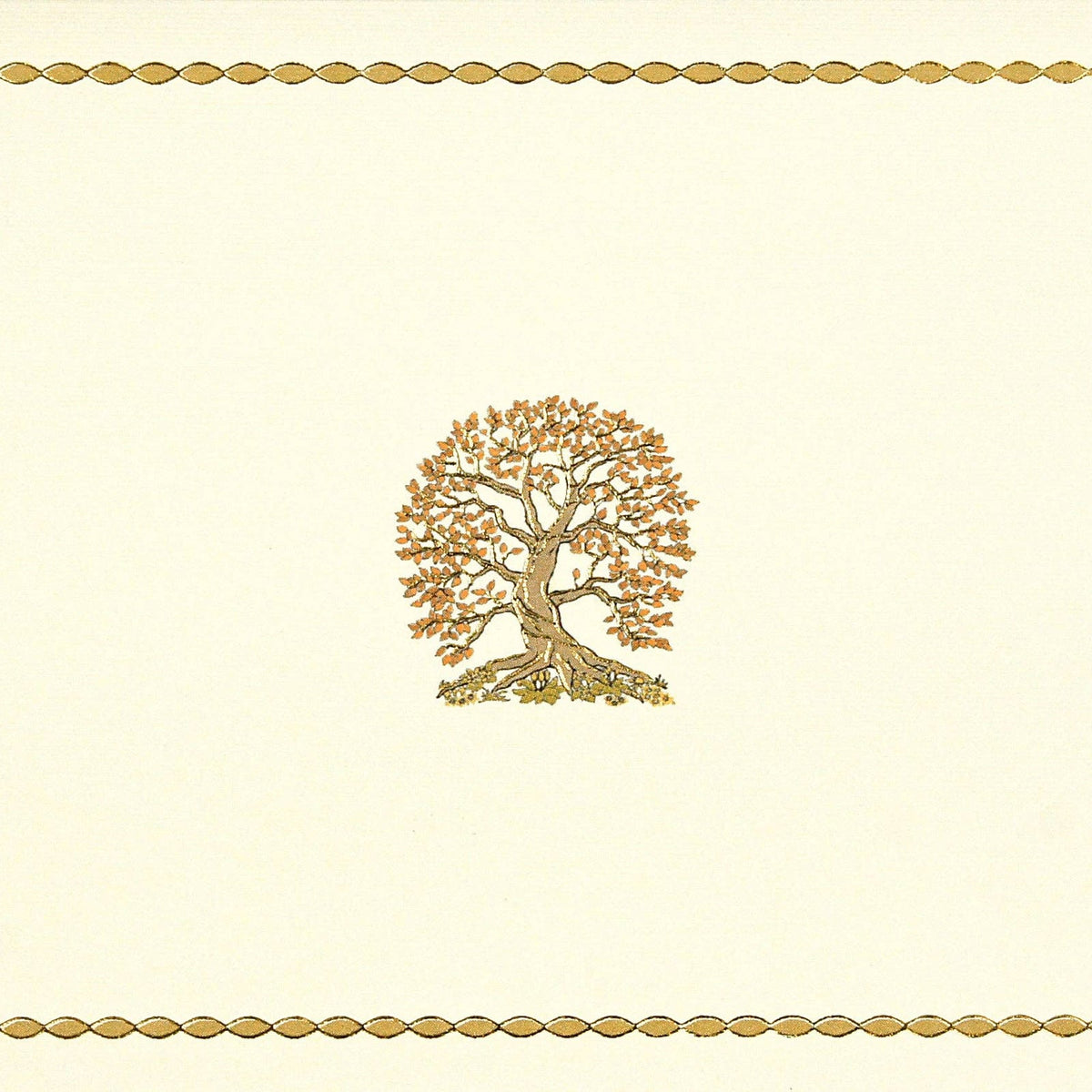 Peter Pauper Press Tree of Life note card with gold-foil artwork