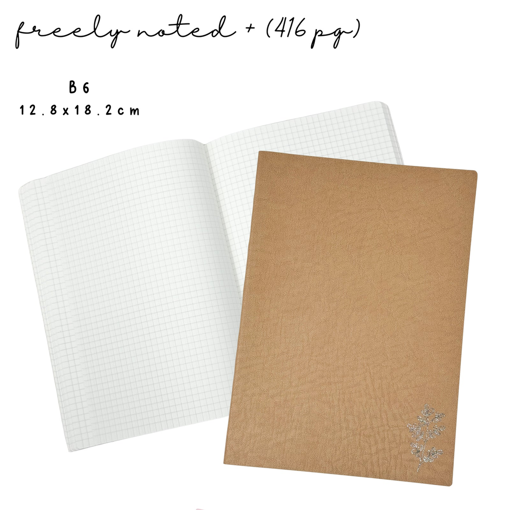 PlannerMonkeyCo B6 Brown Freely Noted+ Tomoe River notebook