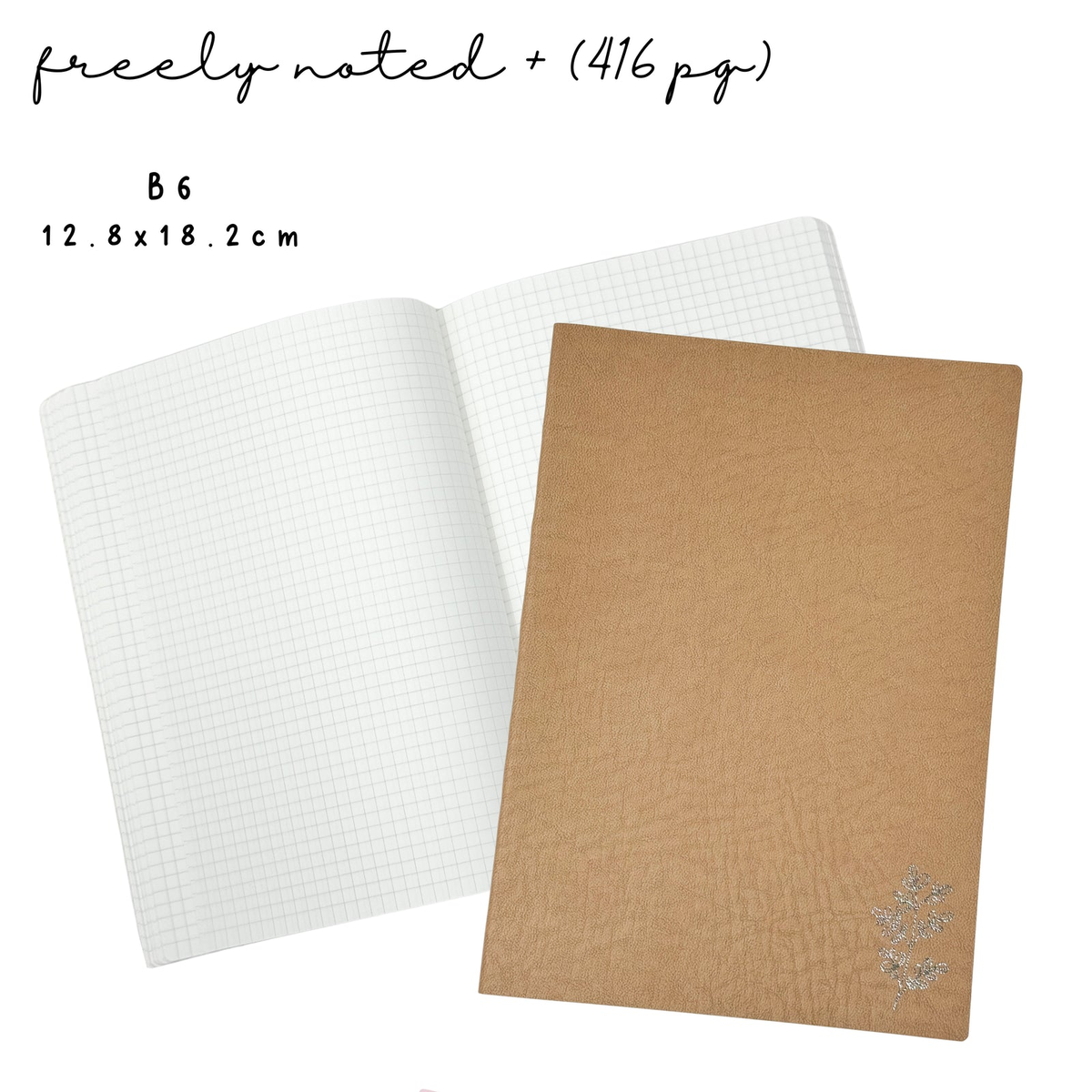 PlannerMonkeyCo B6 Brown Freely Noted+ Tomoe River notebook