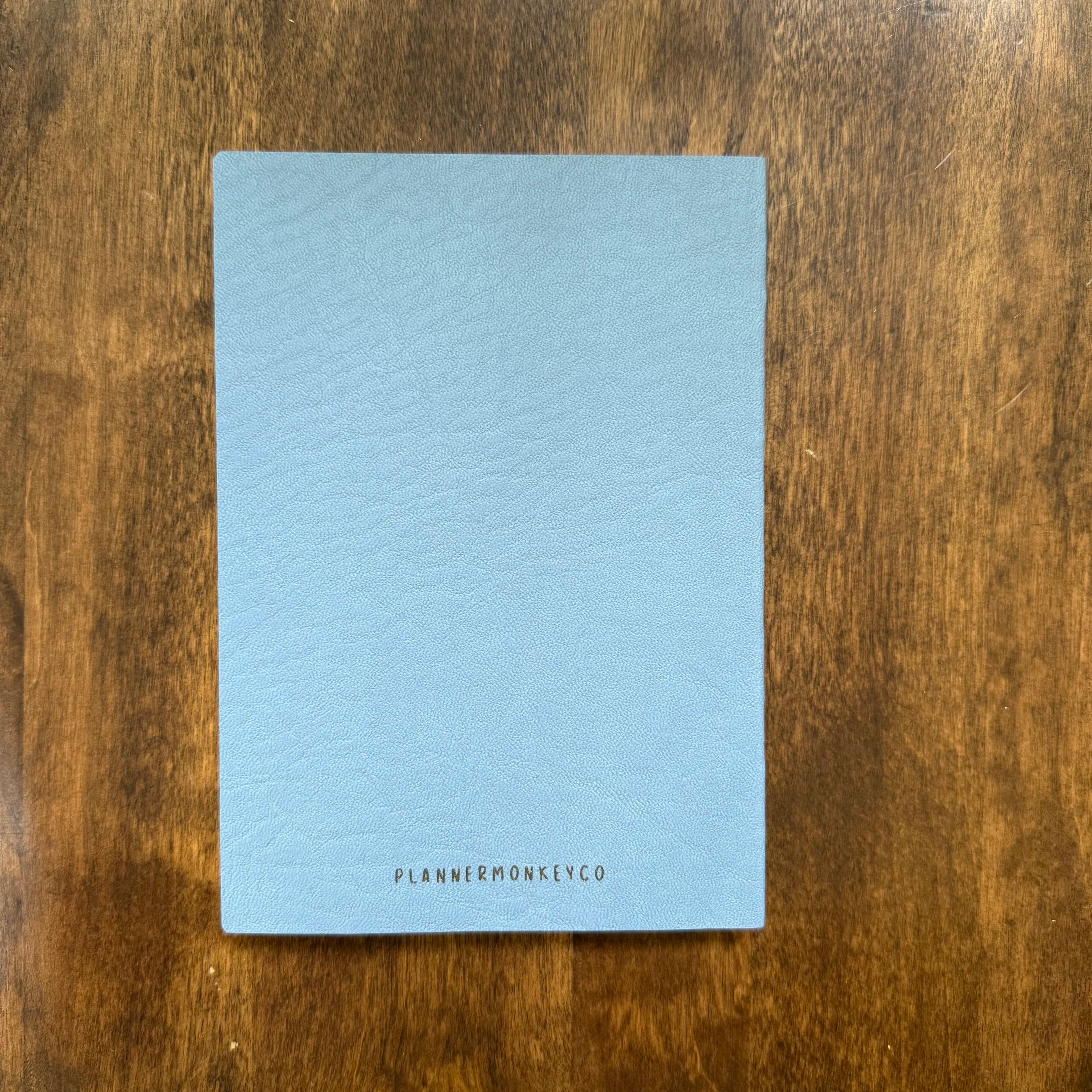 Blue PlannerMonkeyCo Freely Noted+ B6 notebook with flexible textured cover