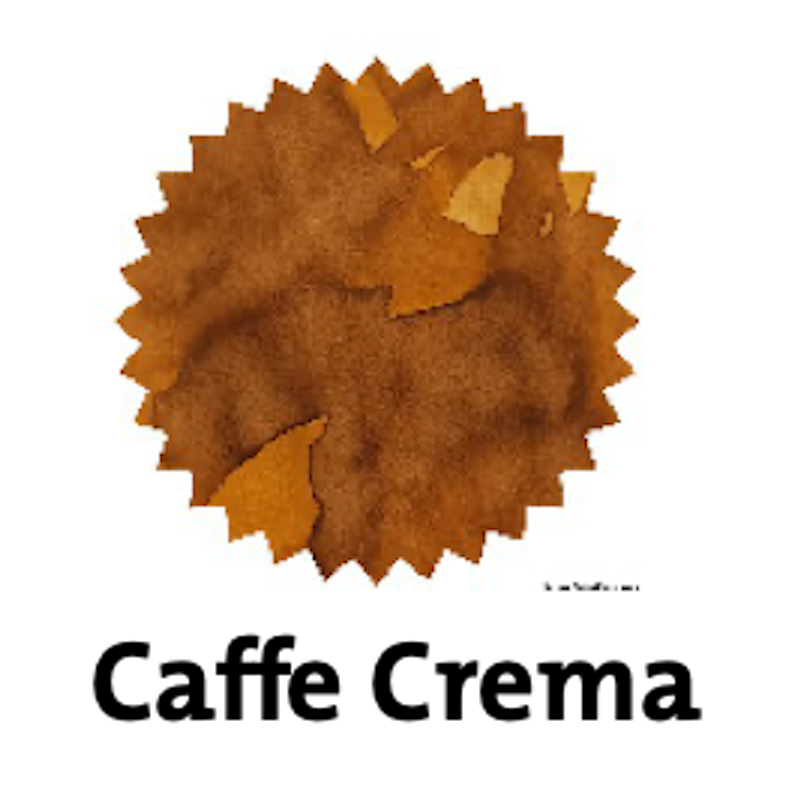 Robert Oster Caffè Crema fountain pen ink swatch showing color and shading