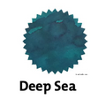 Robert Oster Deep Sea fountain pen ink swatch showing color and shading