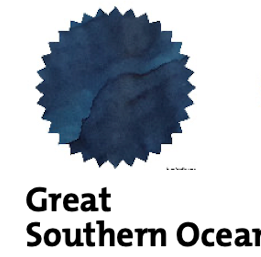 Robert Oster Great Southern Ocean fountain pen ink swatch showing color and shading