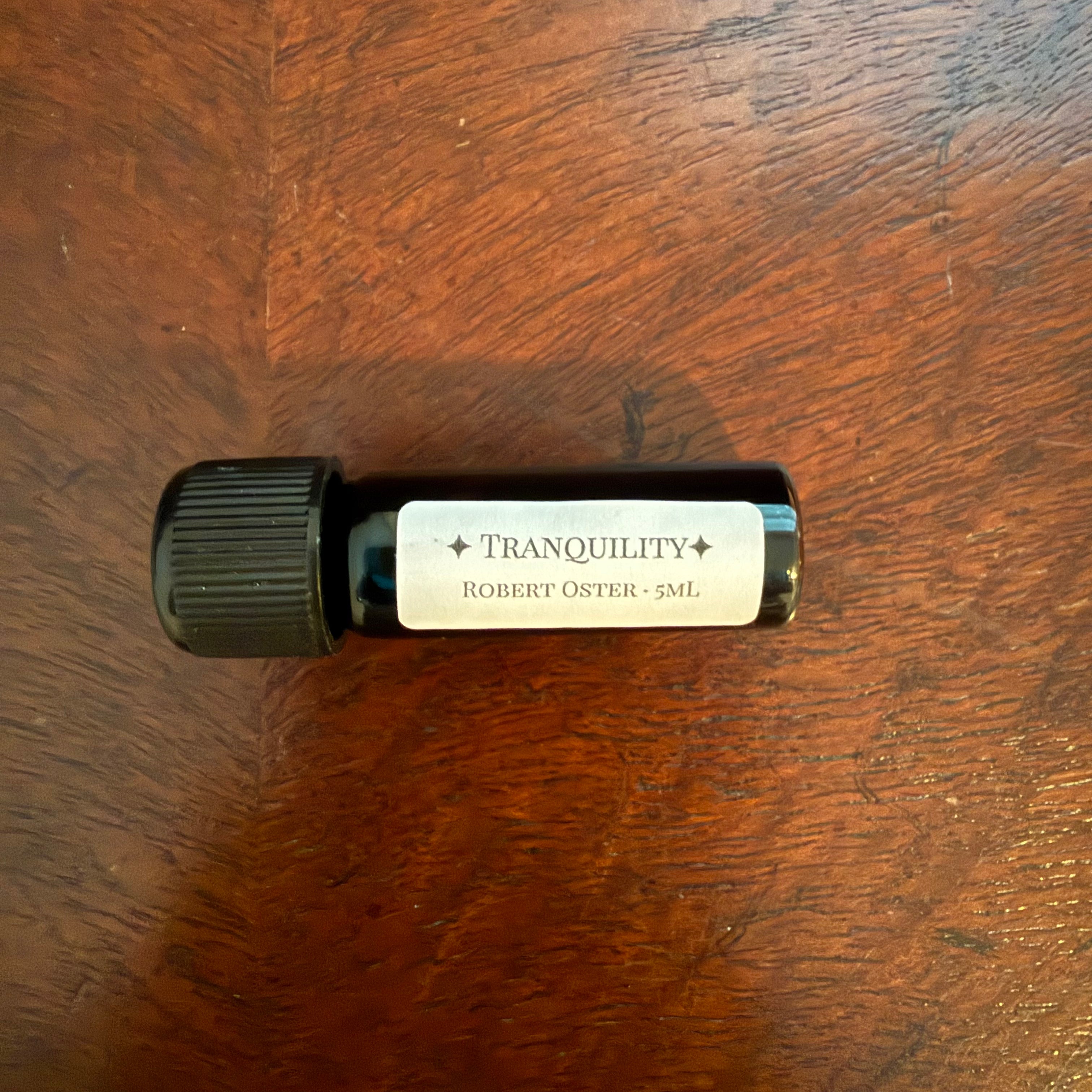 Horizontal view of Robert Oster Tranquility 5 mL Archive Bottle
