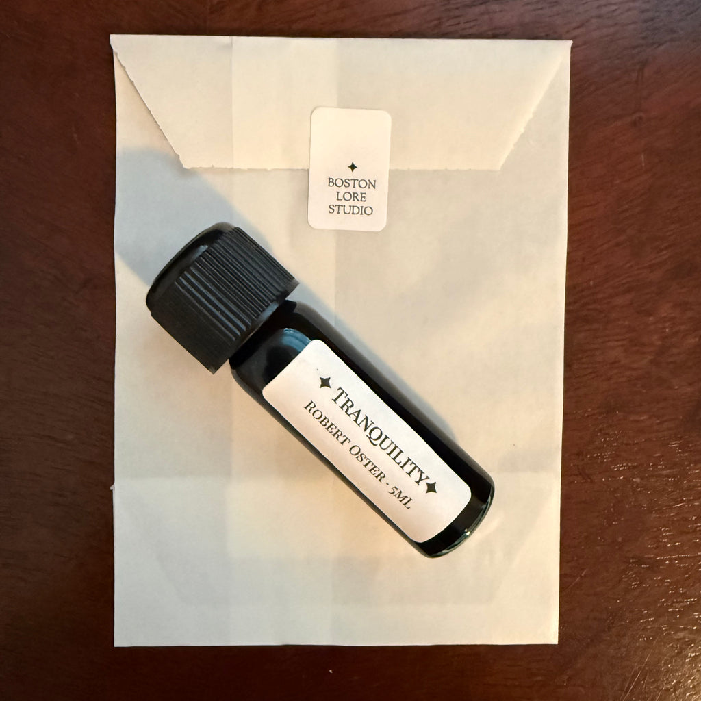 Robert Oster Tranquility 5 mL Archive Bottle with labeled glassine envelope