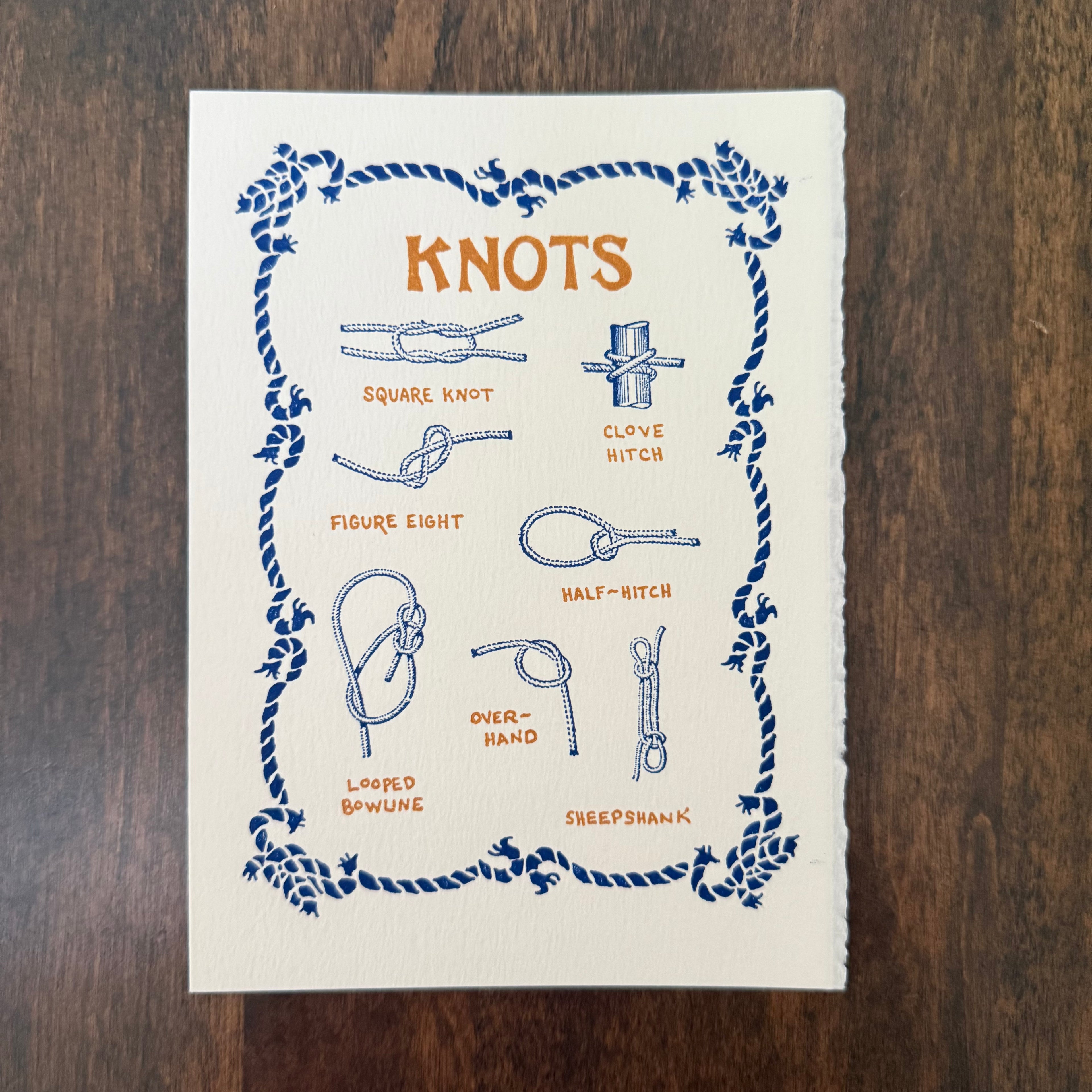 Saturn Press [Design] letterpress greeting card, made in Kent, Connecticut