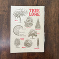 Saturn Press Tree Lore letterpress greeting card