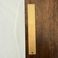 Solid Brass Ruler — 18 cm / 7 in