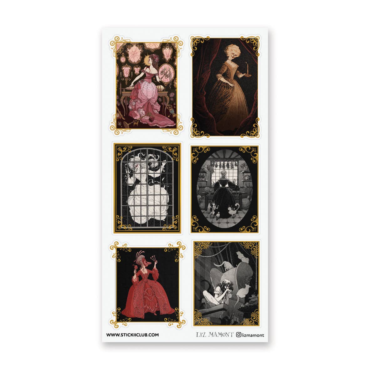 STICKII Gothic Tales sticker sheet
