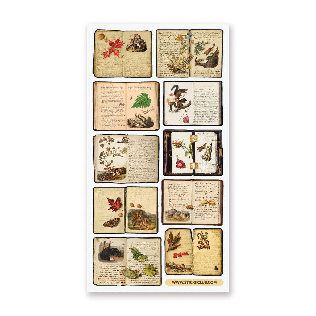 STICKII Woodland Journals sticker sheet