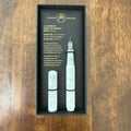 Teranishi Guitar Aurora Long glass dip pen with cap in Jelly White