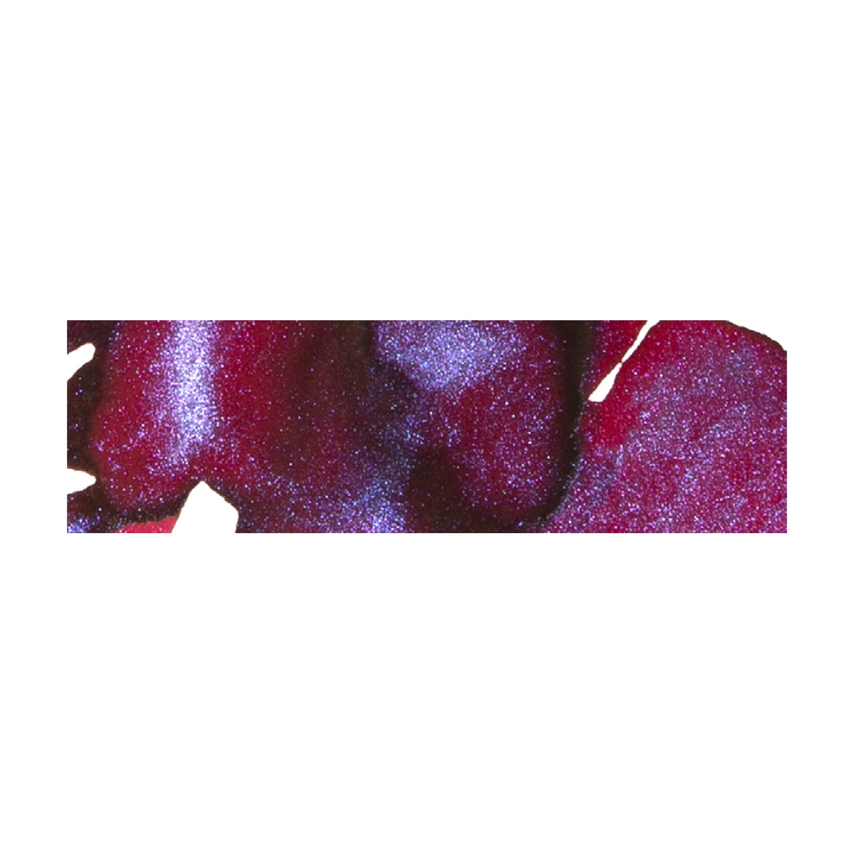 Official Wearingeul Dracula fountain pen ink swatch showing deep crimson with shimmer and sheen